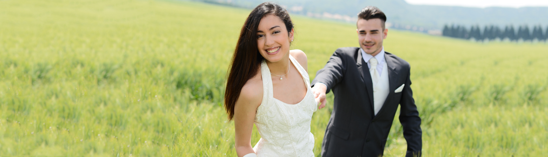 Married Young Couple Bride and Groom